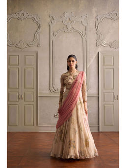 KALISTA - Ariya Ivory Anarkali With Dupatta