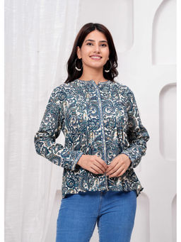 Cevara - Indigo Vine Top