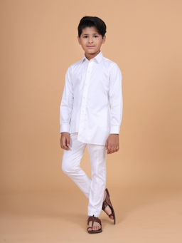 R R Blue - White The Stylised Kurta