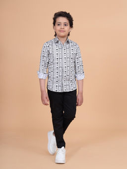R R Blue - Black The Print Shirt