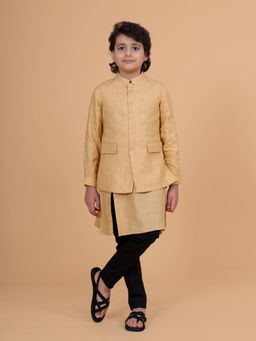 R R Blue - The Irregular Tacking Beige Waistcoat
