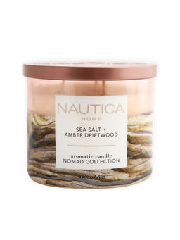 Nautica - Sea Salt + Amber Driftwood Fragranced Candle 411G