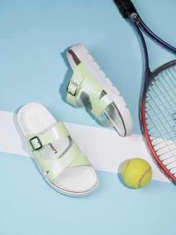 Briskers - Women Green Round Toe Sandals