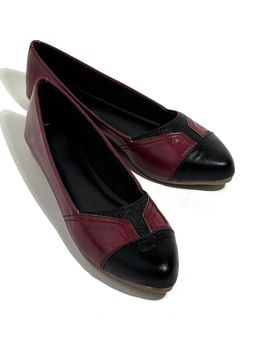 YASSIO - Women Wine Soft Vegan Leather Ballerina