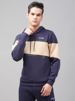 LINDBERGH - Peacoat Solid Hooded Sweatshirt