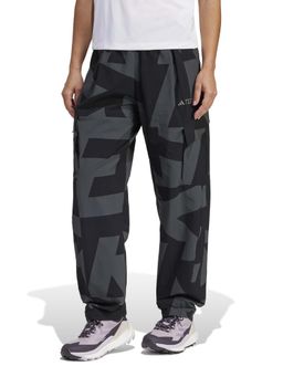 adidas - Black Printed Regular Fit Trackpant