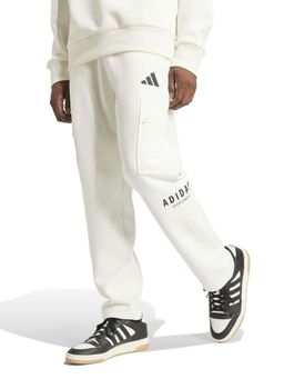 adidas - White Solid Regular Fit Trackpant