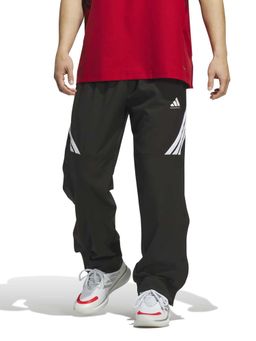 adidas - Black Solid Regular Fit Trackpant