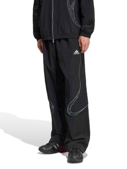 adidas - Black Solid Regular Fit Trackpant
