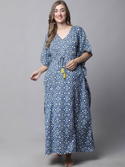 Secret Wish - Navy Blue Maternity Kaftan