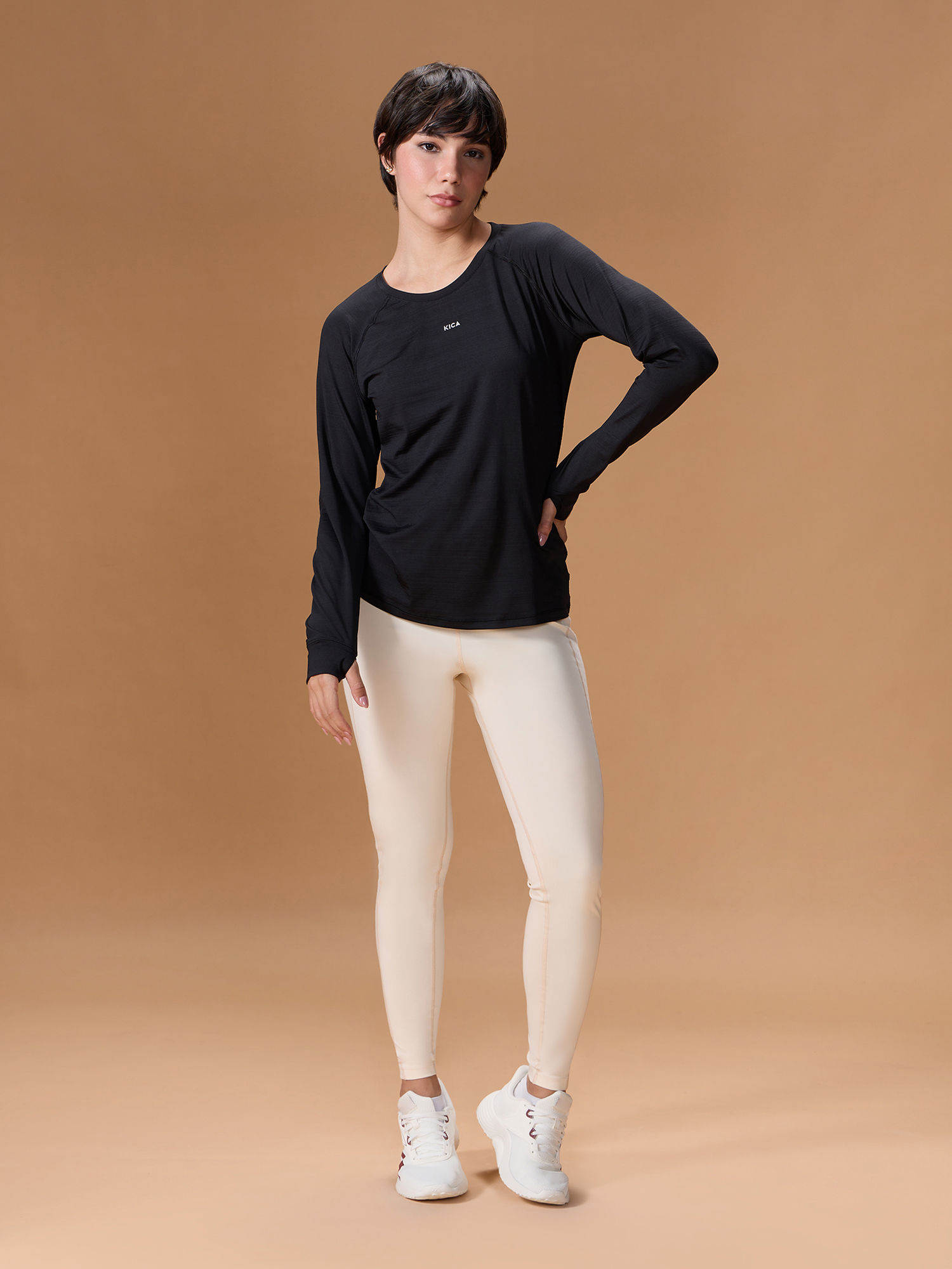 kica Regular Fit Basic Full Sleeve T-Shirt With A Round Neck-picture-10