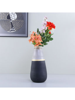 HomeTown - Bamboo Vases, Grey & Black