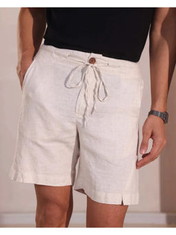 B Label - Cream Bonzai Relaxed Shorts