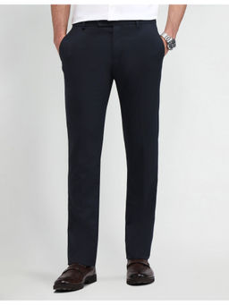 Arrow - Navy Blue Polyester Formal Trousers