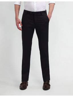 Arrow - Black Polyester Formal Trousers