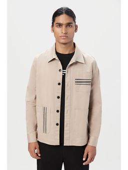 Genes Lecoanet Hemant - Relaxed Fit Button-Up Jacket with Top Stitch Details