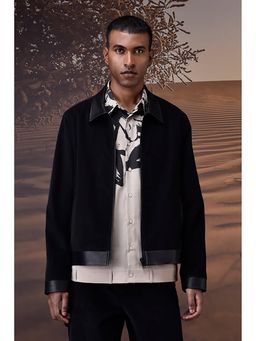 Genes Lecoanet Hemant - Black Cotton Solid/Plain Jacket