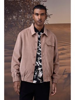 Genes Lecoanet Hemant - Warm Beige Corduroy Bomber Jacket
