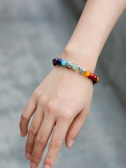 Yellow Chimes - Elephant 7 Chakra Healing Bracelet