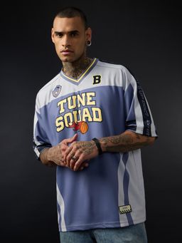 The Souled Store - Official Looney Tunes Bugs Squad Men Oversized Jerseys T-Shirt
