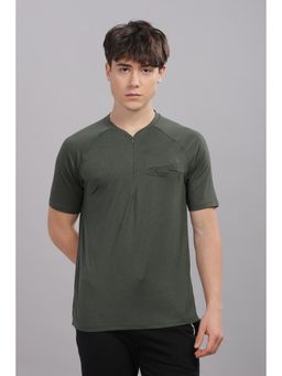 DOMIN8 - Men Super Comfy Raglan Sleeve Casual T-Shirt with Chest Pocket