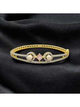 Sri Jagdamba Pearls - Pink Empress's Bloom Stone Bracelet