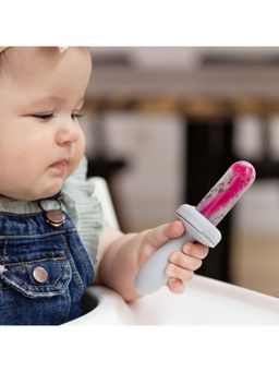 ezpz - Grey Fda Grade Blush Gumline Feeder (0-6 Months)