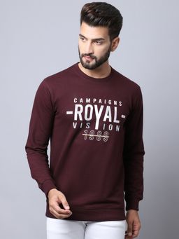 Cantabil - Men Maroon T-shirt