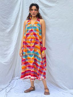 Chidiyaa - Meghmallar Gamcha Cotton Dress