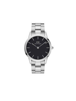 Daniel Wellington - Iconic Link 40 Silver Black For Men