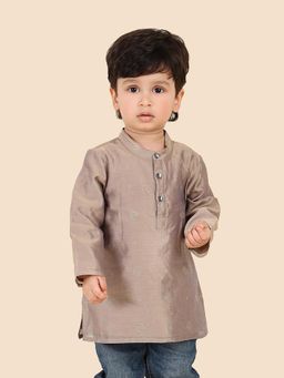 Fabindia - Grey Printed Kurta