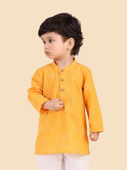 Fabindia - Yellow Printed Kurta