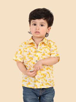 Fabindia - Yellow Printed Shirt