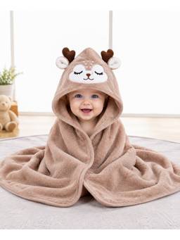 Teri Beri - Baby Hooded Towel - Brown