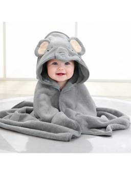 Teri Beri - Baby Hooded Towel - Grey