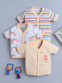 Bumzee - Multi-Color Printed Comfortable Jablas (Pack of 3)