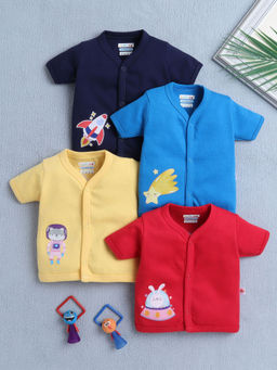 Bumzee - Multi-Color Printed Comfortable Jablas (Pack of 4)