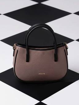 Mochi - Grey Handbag with Detachable Strap
