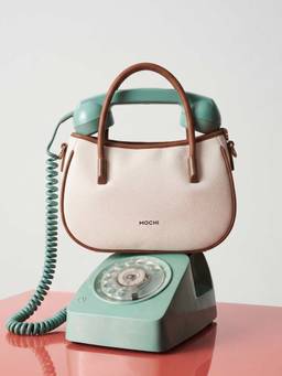 Mochi - Beige Handbag with Detachable Strap