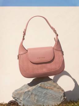 Metro - Pink Shoulder Bag with Detachable Strap