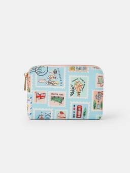 Accessorize London - Women's London Stamp Print Coin Pouch