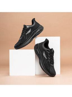 Red Tape - Men Textured Black Running Shoes
