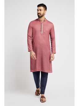 ETHNIC INDIA - Men Pink Printed Kurta
