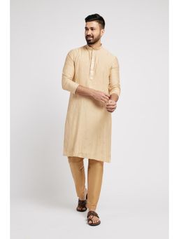 ETHNIC INDIA - Men Beige Embellished/Sequined Kurta
