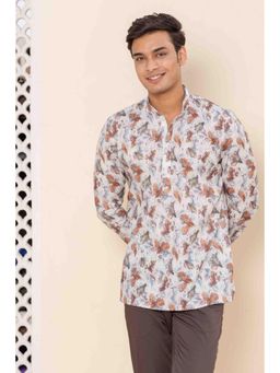 ETHNIC INDIA - Men Cream Floral Shirt