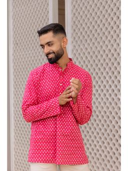 ETHNIC INDIA - Men Pink Floral Shirt
