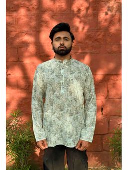 ETHNIC INDIA - Men Green Floral Shirt