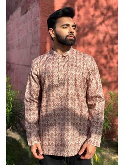 ETHNIC INDIA - Men Beige Printed Shirt