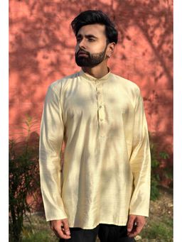 ETHNIC INDIA - Men Yellow Solid/Plain Shirt