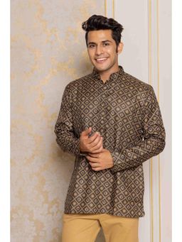ETHNIC INDIA - Men Grey Printed Shirt